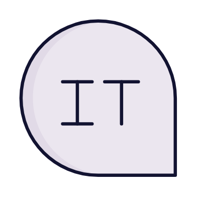 Chat Italian, Animated Icon, Lineal