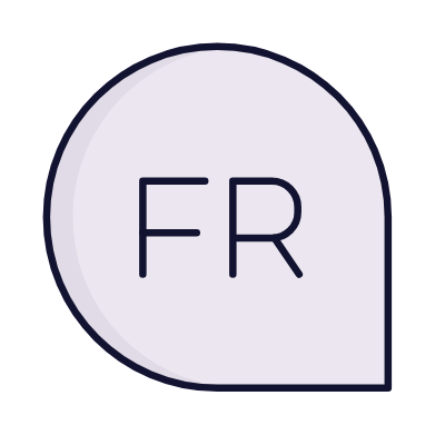 Chat French, Animated Icon, Lineal