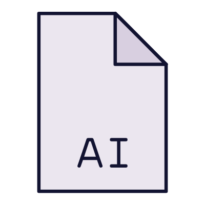 File AI, Animated Icon, Lineal