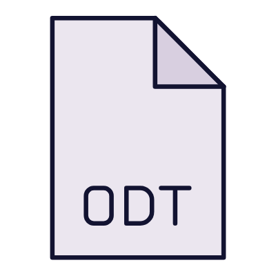 File ODT, Animated Icon, Lineal