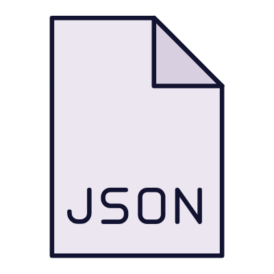File JSON, Animated Icon, Lineal