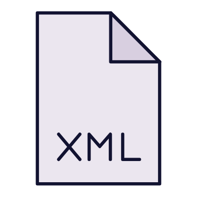 File XML, Animated Icon, Lineal