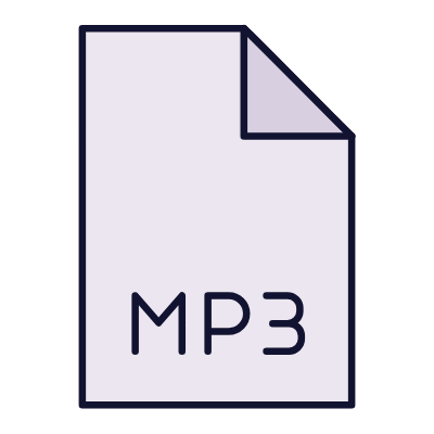File MP3, Animated Icon, Lineal