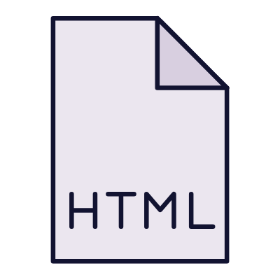 File HTML, Animated Icon, Lineal