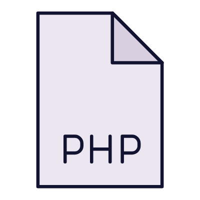 File PHP, Animated Icon, Lineal