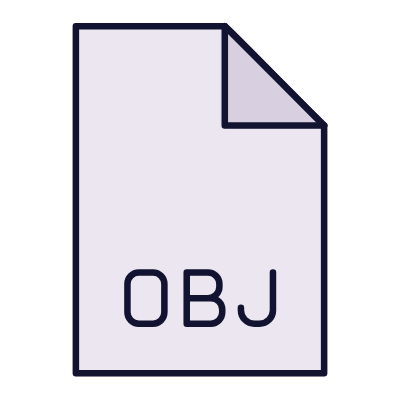 File OBJ, Animated Icon, Lineal