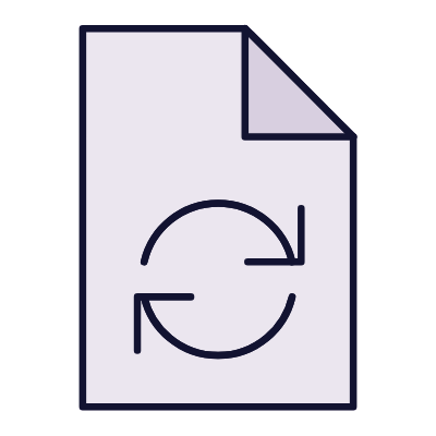 File Refresh, Animated Icon, Lineal
