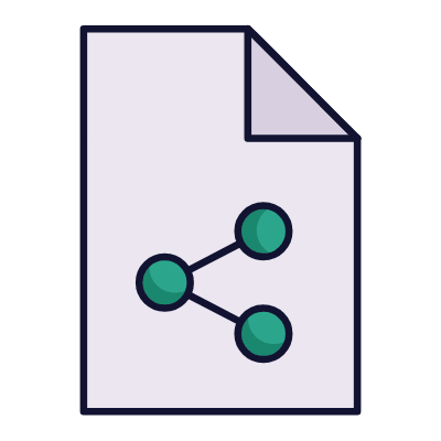 File Share, Animated Icon, Lineal