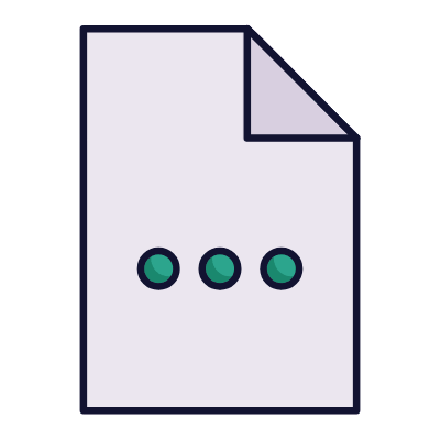 File Dots, Animated Icon, Lineal
