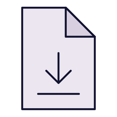File Download Alt, Animated Icon, Lineal