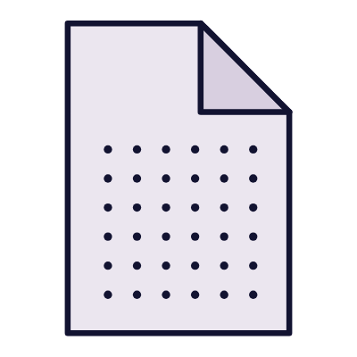 File Dotted, Animated Icon, Lineal