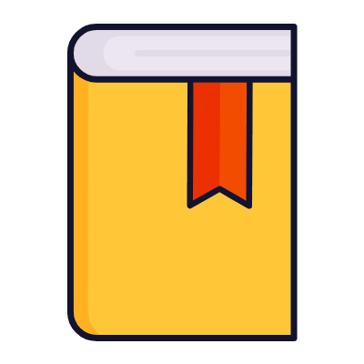 Book Bookmark, Animated Icon, Lineal
