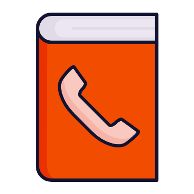 Phone Book, Animated Icon, Lineal