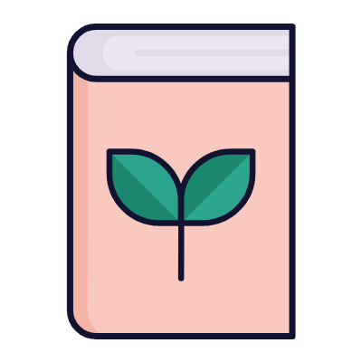 Book Plant, Animated Icon, Lineal