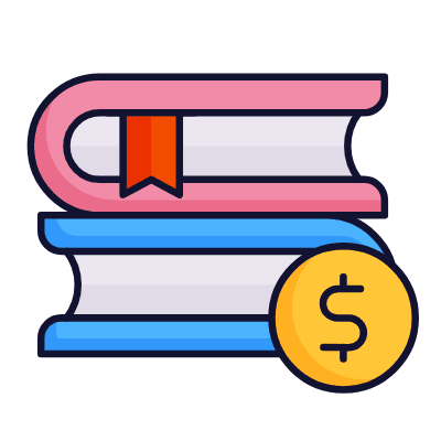 Books Dollar, Animated Icon, Lineal