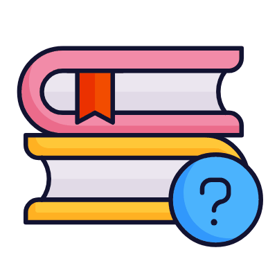 Books Question, Animated Icon, Lineal