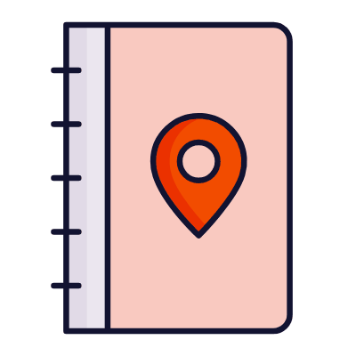 Notebook Pin, Animated Icon, Lineal
