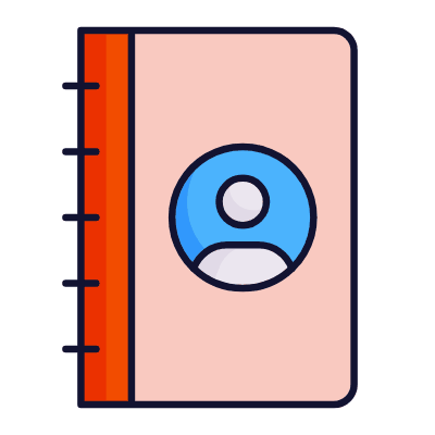 Notebook Avatar, Animated Icon, Lineal