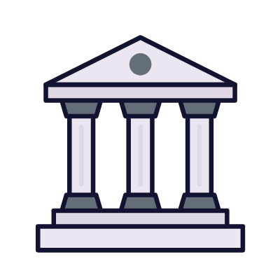 Bank, Animated Icon, Lineal