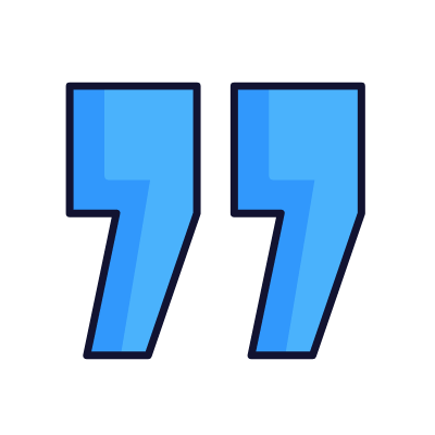 Quotation Mark, Animated Icon, Lineal