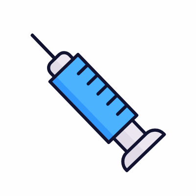 Syringe, Animated Icon, Lineal