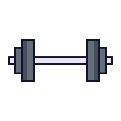 Dumbbell, Animated Icon, Lineal