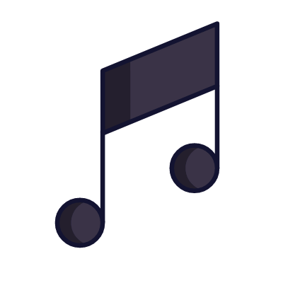 Music Note, Animated Icon, Lineal