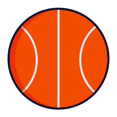 Basketball Ball, Animated Icon, Lineal