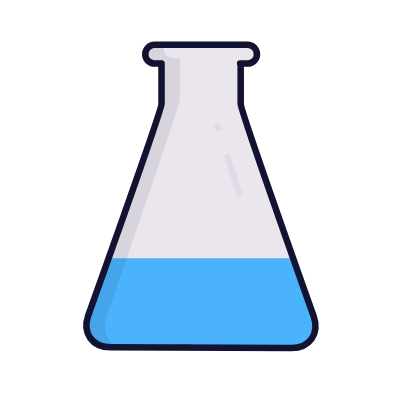 Flask, Animated Icon, Lineal