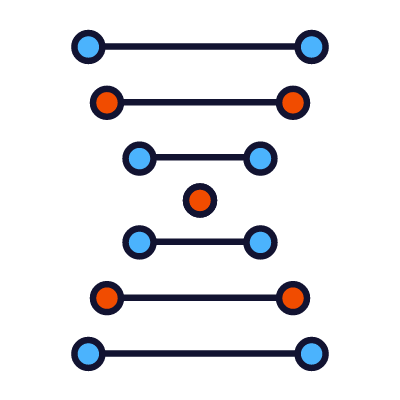 DNA, Animated Icon, Lineal