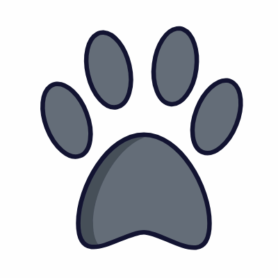 Pet Print, Animated Icon, Lineal