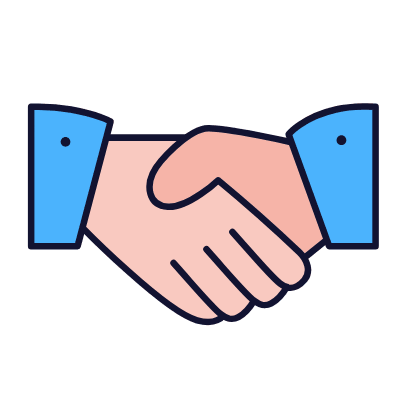 Handshake, Animated Icon, Lineal