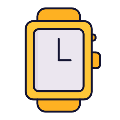 Watch Retro, Animated Icon, Lineal