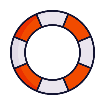Lifebuoy, Animated Icon, Lineal