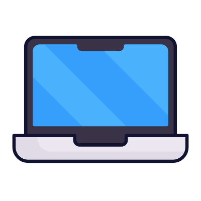 Laptop, Animated Icon, Lineal