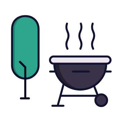 Grill, Animated Icon, Lineal