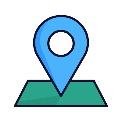 Location Pin, Animated Icon, Lineal