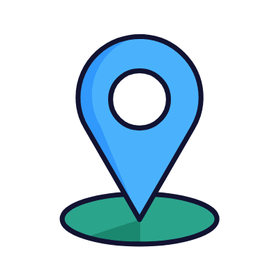 Location Pin, Animated Icon, Lineal