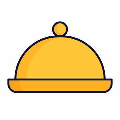 Food Plate, Animated Icon, Lineal