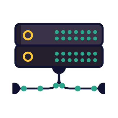 Server, Animated Icon, Lineal