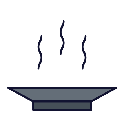 Plate Steam, Animated Icon, Lineal