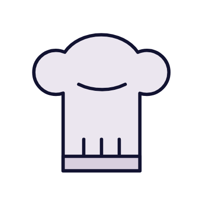 Cooking Hat, Animated Icon, Lineal