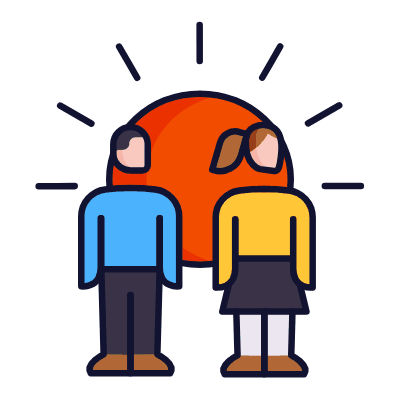 Kids Sun, Animated Icon, Lineal