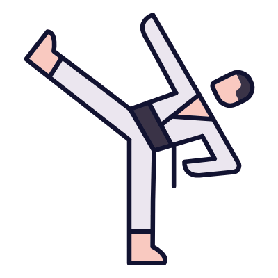 Karate, Animated Icon, Lineal