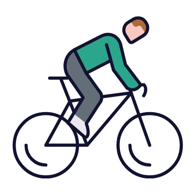 Cycling, Animated Icon, Lineal
