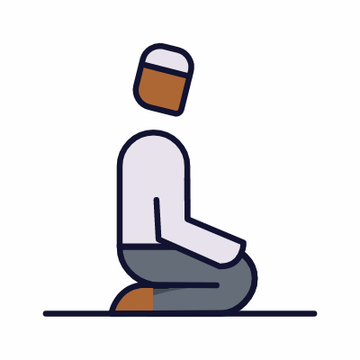 Muslim, Animated Icon, Lineal