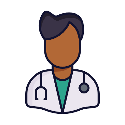 Man Doctor, Animated Icon, Lineal