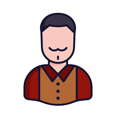 Man Dandy, Animated Icon, Lineal
