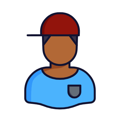 Man Skate, Animated Icon, Lineal