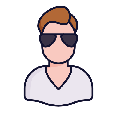 Man Handsome, Animated Icon, Lineal